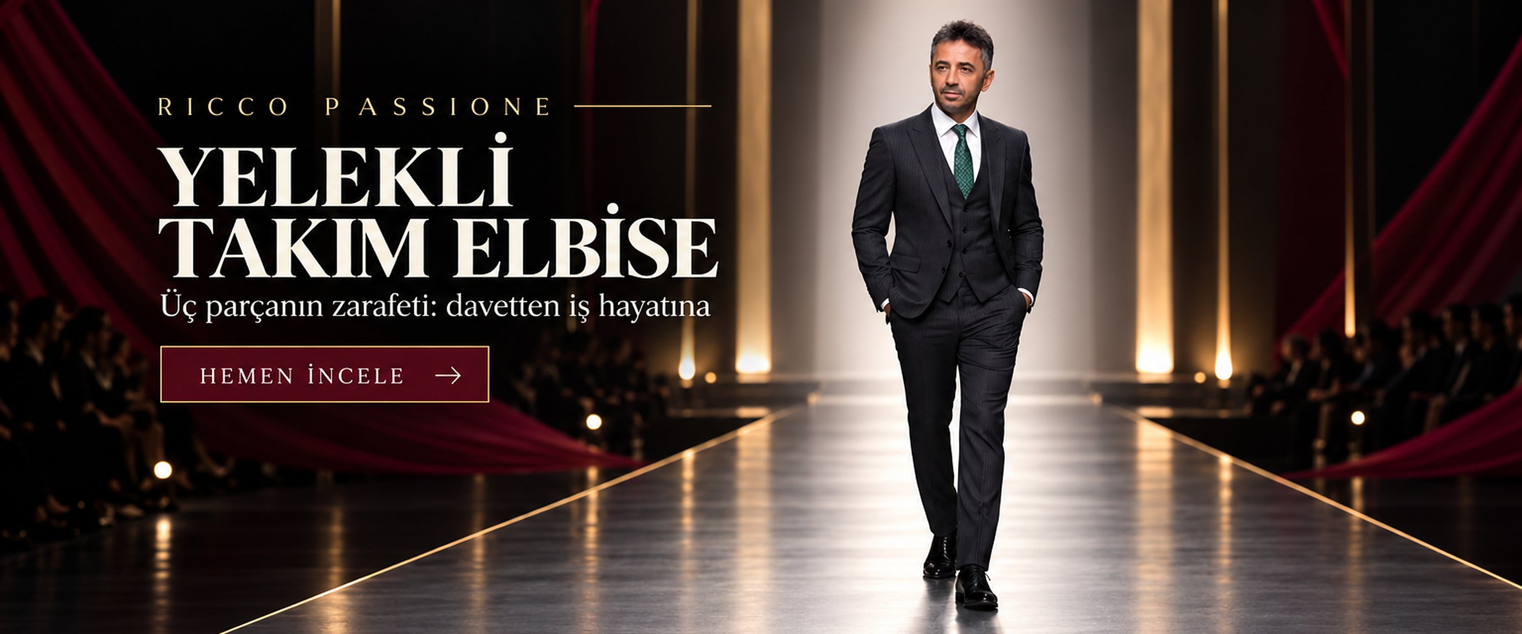 Yelekli Takım Elbise